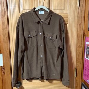 ZYIA Women's Brown Shirt Jacket